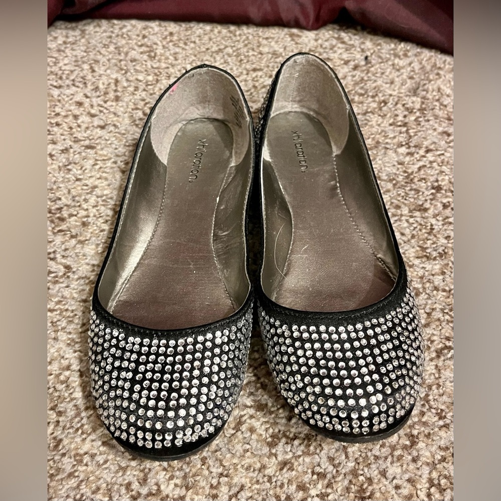 Xhilaration Rhinestone Flats - Picture 2 of 8